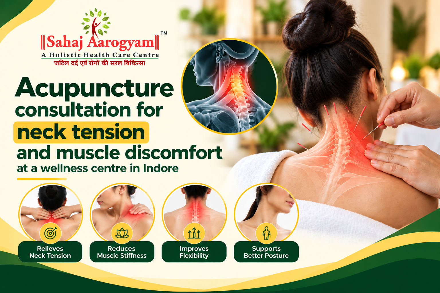 Acupuncture for Neck Tension in Indore: What to Know About Care and Comfort